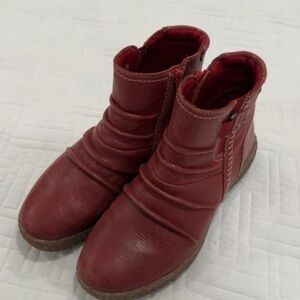 Elegant Red Ankle Booties for Women